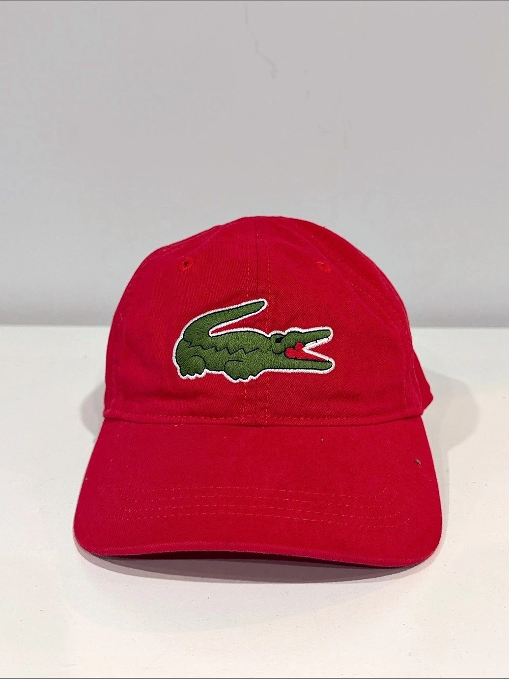 Lacoste Classic Crocodile Strapback Cap Red